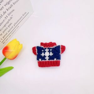 Rx130 sweater-red navy blue picture