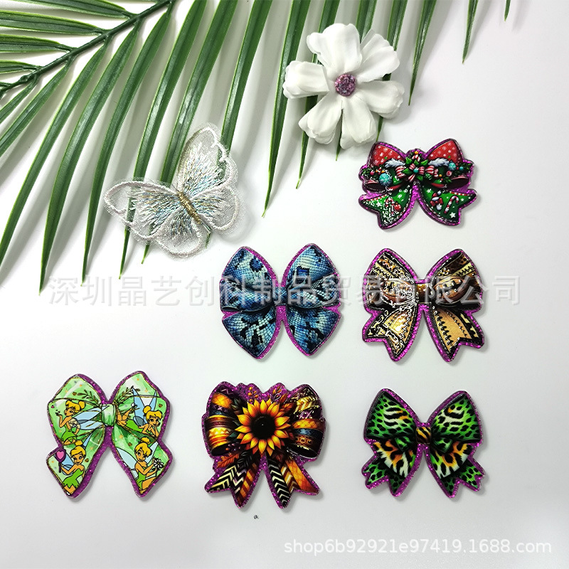 Wholesale Specializing in cross-border best-selling sequined acrylic DIY aessories and jewelry - bow series from Jingyi Innovation Factory