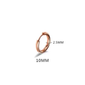 2.5 * 10mm Rose Gold (One)