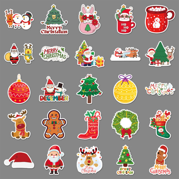 Wholesale 50pcs/pack Christmas graffiti stickers