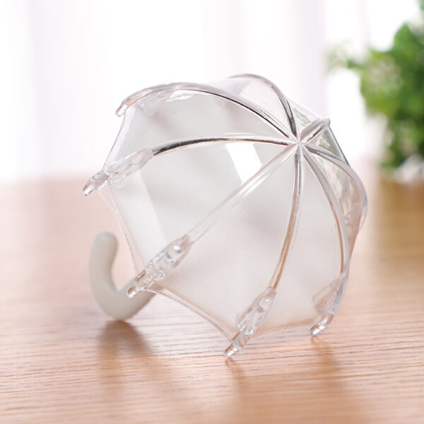 oly-21eb37ccd2fb541095657dfe21acac09 Wholesale Creative Mini Umbrella Candy Box Wedding Aompanying Gift Plastic Box Tablet Jewelry Packaging Box Jewelry Storage Box