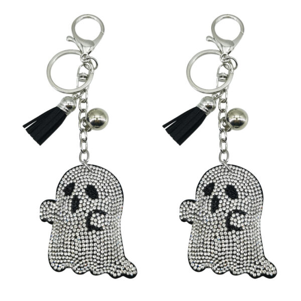 oly-21f31c3e3b92e3b841321abf6653643f Wholesale Diamond studded Ghost Ghost Head Keychain