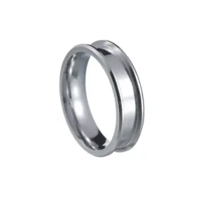 5mm Silver Double Beveled Edge / 8