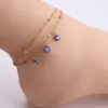Wholesale Retro Devil's Eye Stainless Steel Wholesale Anklet