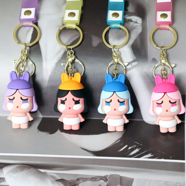 Wholesale New cartoon crybaby crying baby key chain car key chain bag pendant cartoon couple pendant