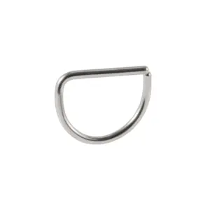 Steel Color D-Shaped / Rod Thickness * Inner Diameter 0.8x8mm