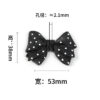 Wholesale Large Polka Dot Bow Straight Hole Beads