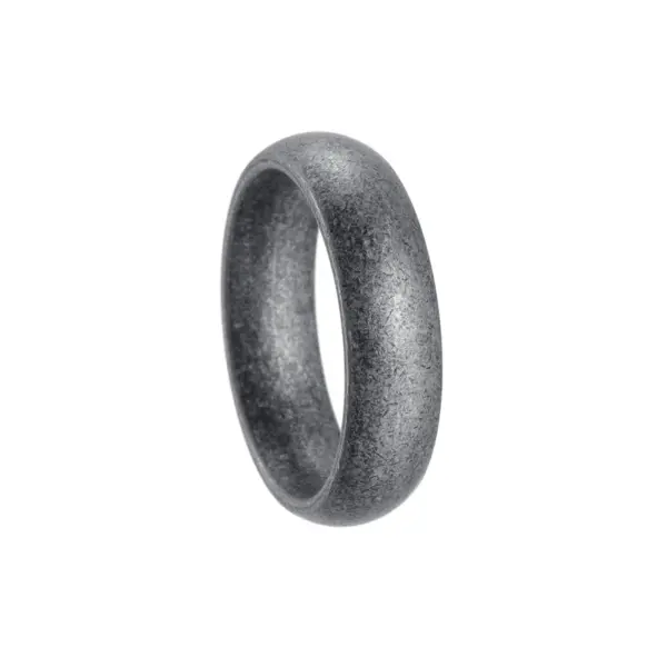 Real Gold Plated Round 304 Stainless Steel Retro Classic Style Waterproof Non Tarnish Rings