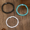 Wholesale White turquoise volcanic stone bracelet