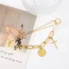 Wholesale Elegant Lady Streetwear Cross Stainless Steel Plating Bracelets