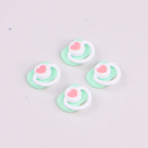 A green pacifier