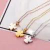 Wholesale PVD Coated 18K Gold Plated Cartoon Character Titanium Steel Fashion Waterproof Non Tarnish 304 Stainless Steel Necklace