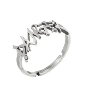 Irregular Font Steel Color / Adjustable Opening