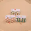 Wholesale 1 Pair/Package Casual Elegant Sweet Flower Enamel 304 Stainless Steel Butterfly Backs Ear Studs