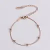 Wholesale PVD Coated 18K Gold Plated Rose Gold Plated Ball Stainless Steel Elegant Luxurious Waterproof Non Tarnish 304 Stainless Steel Bracelets