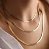 Wholesale Jewelry Basic Simple Style Commute Solid Color 304 Stainless Steel 18K Gold Plated Plating Necklace