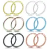 Fashion O-shape Stainless Steel Plating Nose Ring Nose Pin