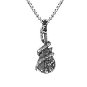 New guitar with stainless steel chain