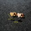 Wholesale Ion Plating (IP) 18K Gold Real Gold Plated Heart Shape 304 Stainless Steel Cute Sweet Waterproof Non Tarnish Small Stud Earrings Ear Studs