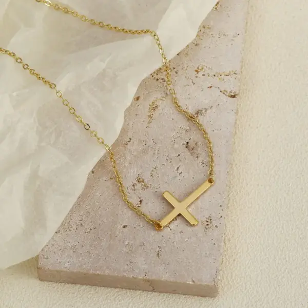 Wholesale Fashion Geometric Stainless Steel Plating Necklace 1 Piece
