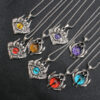 oly-224e05644798ceef5ce7442fc76d70d7 Wholesale European and American Cross-border Retro Punk Style Turkey Devil's Eye Alloy Pendant Stainless Steel Chain Necklace