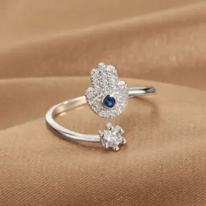 Q-J070 White Gold Color / Adjustable Opening