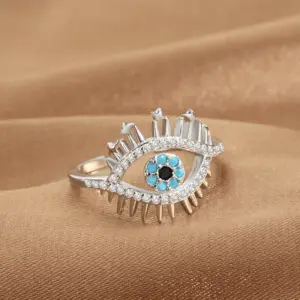 Q-J077 White Gold Color / Adjustable Opening