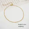Wholesale Ferroalloy Heart Shape Vacuum Plating Real Gold Plated IG Style Casual Simple Style Waterproof Non Tarnish Handmade Gold Anklet