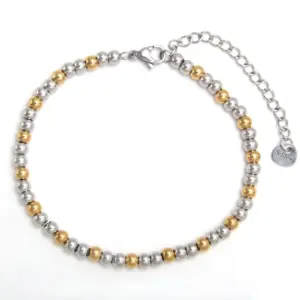 NL02-6 Gold and Silver Color 4mm