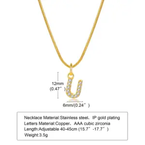 Gold / Letter U