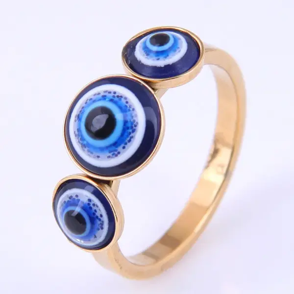 Wholesale 304 Stainless Steel Stainless Steel Eye Electroplated Golden Plated Fashion