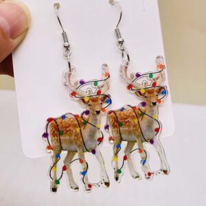 Creative Acrylic Earrings for Christmas - 02