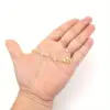 Wholesale PVD Coated Real Gold Plated Letter 201 Stainless Steel 304 Simple Style Classic Waterproof Non Tarnish Pendant Necklace