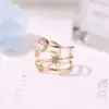 Copper Plating Moon Artificial Gemstones Copper Rings