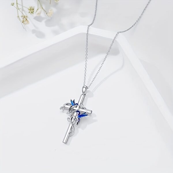 Wholesale Cross and bird pendant necklace