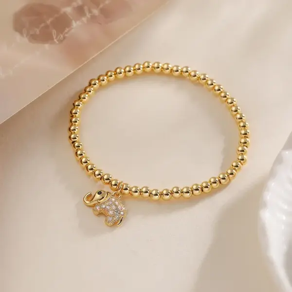 Wholesale Jewelry Simple Style Commute Geometric Imitation Pearl Copper Bracelets