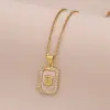 Wholesale Jewelry Cute Romantic Letter 304 Stainless Steel Copper Cable Chain Pendant Necklace