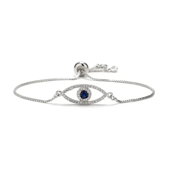 Wholesale Luxurious Classic Style Commute Eye Copper Zircon Bracelets In Bulk