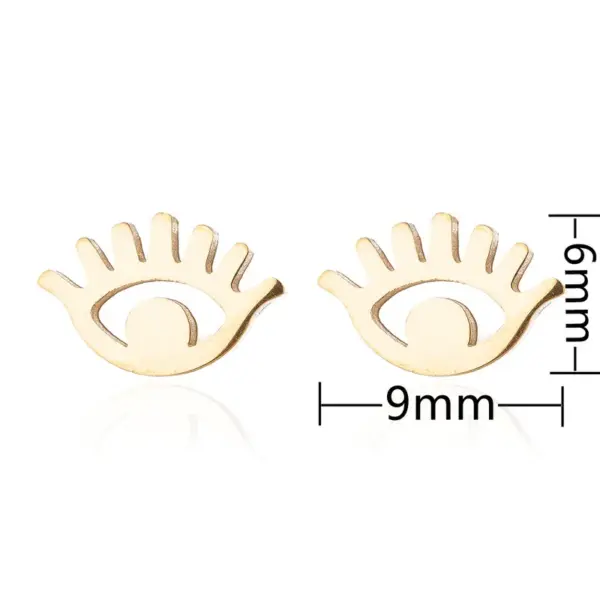 oly-22bf359276c8105858a332a4d8d2f8e6 Wholesale PVD Coated 18K Gold Real Gold Plated Geometric 304 Stainless Steel Fashion Waterproof Non Tarnish Ear Studs