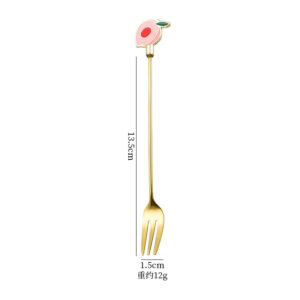 Peach fork-gold