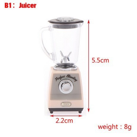 Wholesale 1:12 doll house dollhouse mini model scene food play miniature juicer coffee machine pocket