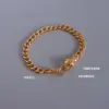 Wholesale PVD Coated Real Gold Plated 18K Gold Animal 304 Stainless Steel Fashion Waterproof Non Tarnish 304 Stainless Steel Bracelets