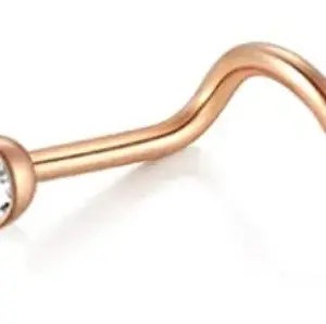 5-Word Curved Rod Gold White Diamond