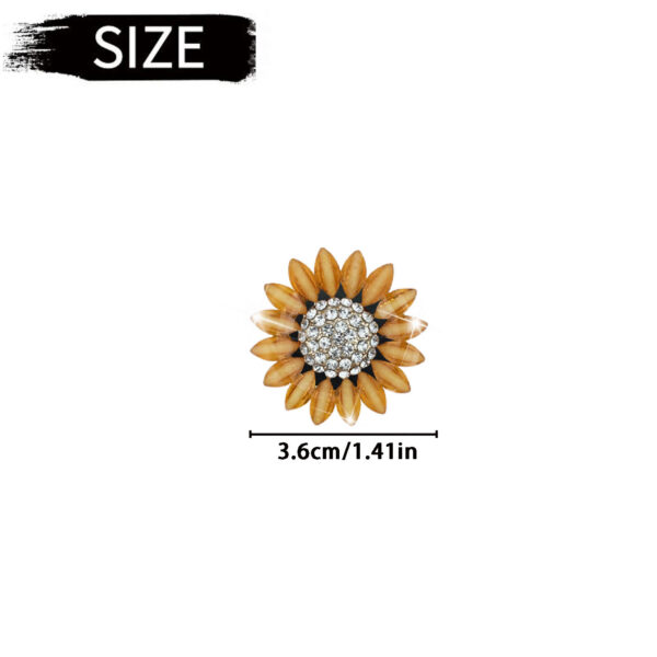 Wholesale Rhinestone sunflower car vent perfume diffuser clip sunflower car interior air conditioning decorations