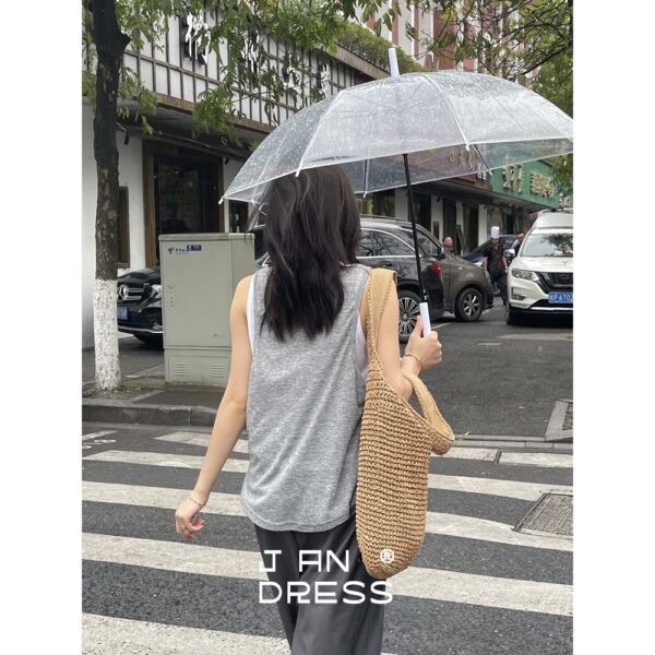 oly-22e2271a3c5524cddde32fed07a844e1 Wholesale Summer Vacation Style Raia Straw Bag Large Capacity Versatile Casual Travel Beach Bag Single Shoulder Woven Bag Women's Light Luxury