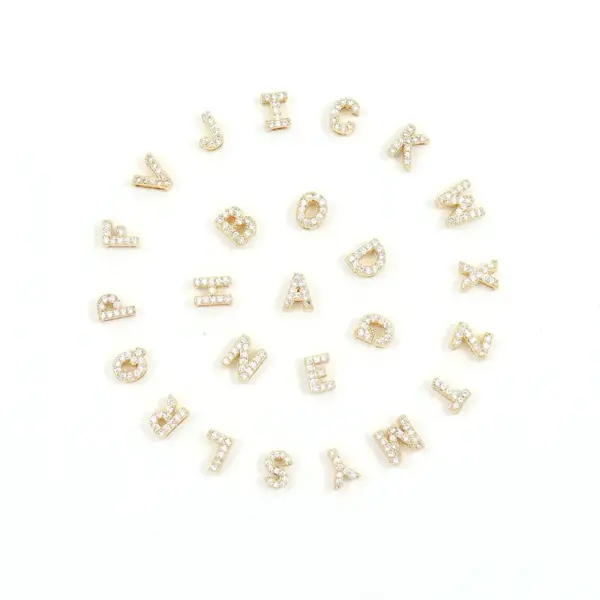 Wholesale 201 Stainless Steel Copper Letter Pendant Necklace