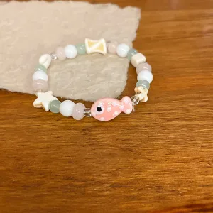 46# Bracelet-Pink-Small Fish
