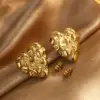 Wholesale 1 Pair Elegant French Style Commute Star Heart Shape 304 Stainless Steel Imitation Gold Electroplating Ear Studs