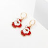Wholesale Christmas Series EarringsCartoon Santa Claus Christmas Tree Earring