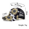 Wholesale Cross-border AliExpress Amazon ebay new sunflower double cross net cap baseball cap Women's sun hat B996